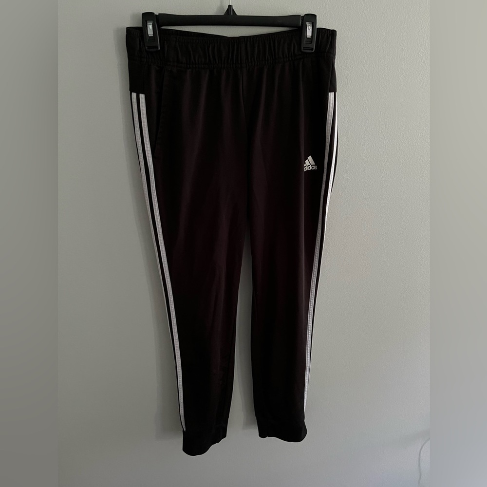 adidas black joggers